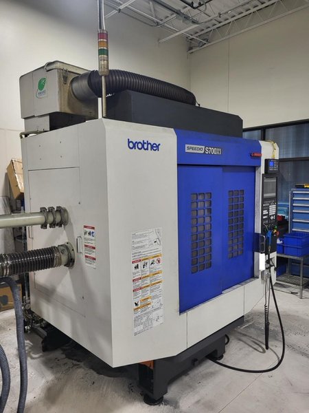 Brother Speedio S700X1 5 Axis CNC VMC, 2016 – Yukiwa Tilting Rotary Table, Blum Probe