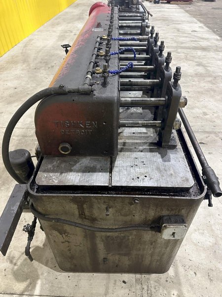 12 STAND X 1.375&quot; TISHKEN MODEL #12-MLW1-3/8 ROLLFORMER 8&quot; ROLL SPACE: STOCK #20529