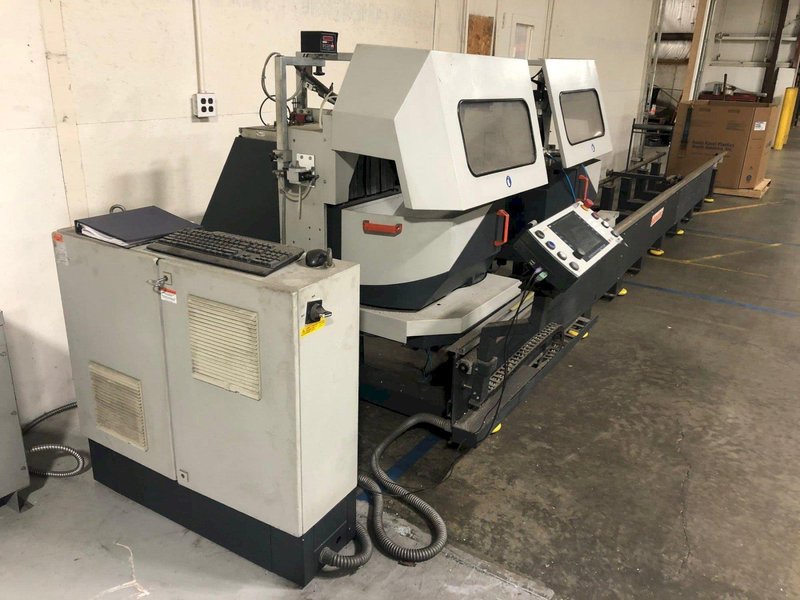 Elumatec DG 104/02 CNC Double End Mitre Cut-off Saw, 2005