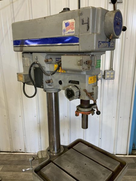 20" CLAUSING MODEL 2277 SINGLE SPINDLE DRILL: STOCK #81484