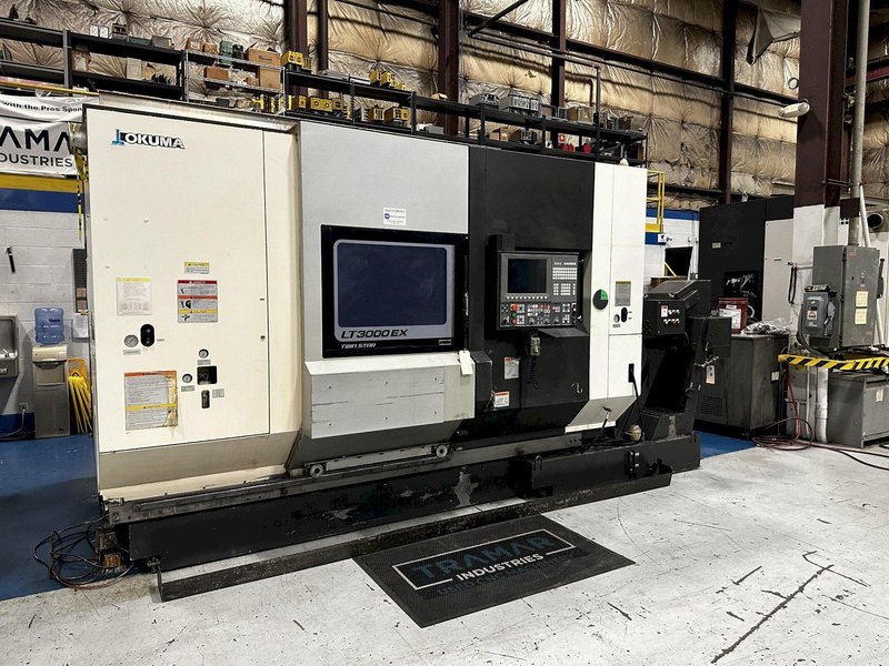 Okuma LT3000EX-2MY Used Twin Spindle Twin Turret CNC Lathe For Sale - 2013