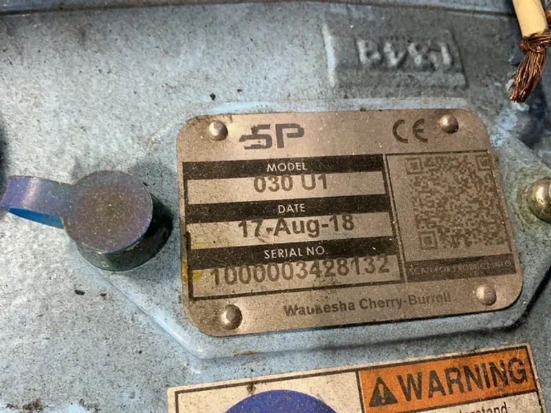 WAUKESHA 3 HP IMPELLER PUMP  -  030 U1