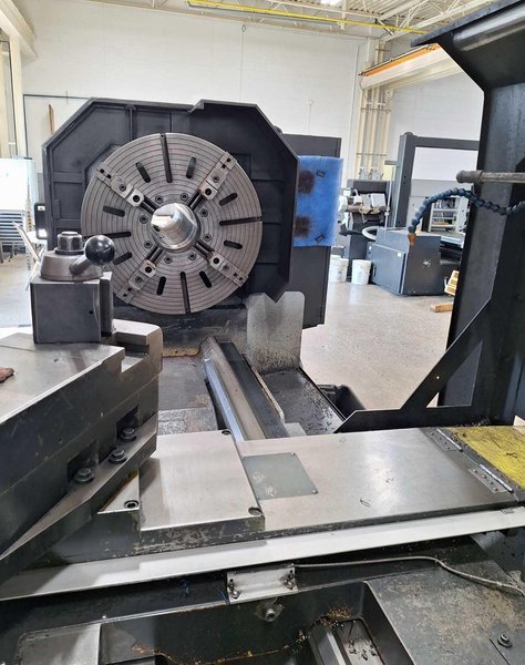 American Turnmaster Power Five 45″ x 160″ Engine Lathe, 2014 – 10″ Bore, DRO, Steady Rests, Rear Chuck Mount