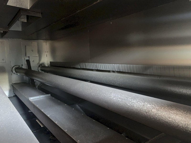 162&quot; WIDE X 6 WHEEL PANGBORN SHOT ROTOBLAST MODEL #ES-1923 TOP &amp; BOTTOM PLATE BLAST CLEANING SYSTEM: STOCK #13319