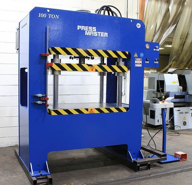 100 TON NEW PRESSMASTER HYDRAULIC FOUR-POST PRESS MODEL 4PP-100