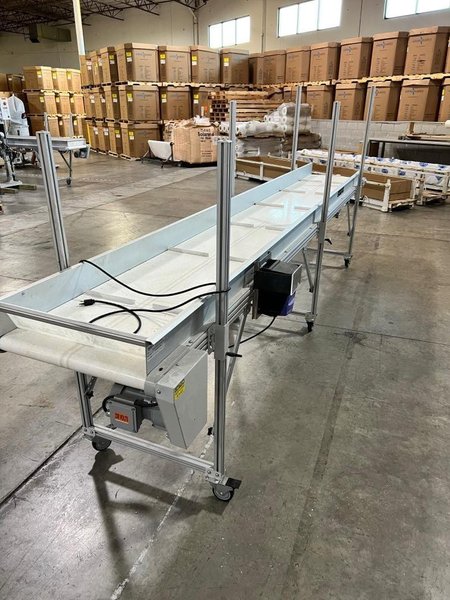 (3) 15′ x 2.5′ Cleated Belt Incline Conveyor, 2022