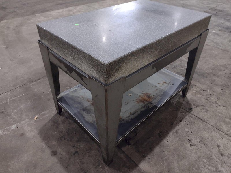 48" X 30" X 6" BLACK PLATCO GRANITE SURFACE PLATE TABLE : YOBRO 25960