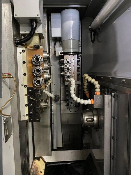 Ganesh Cyclone 52 BY2 9-Axis CNC Lathe, 2016 – 6″ Chuck, Dual Spindle, Live Tooling, Dual Y-Axis