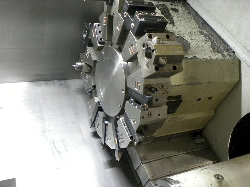 Mazak QTN 350-II CNC Lathe, 2008- 15″ Kitagawa Chuck, 4.6″ Through-Hole, Tool Pre-Setter