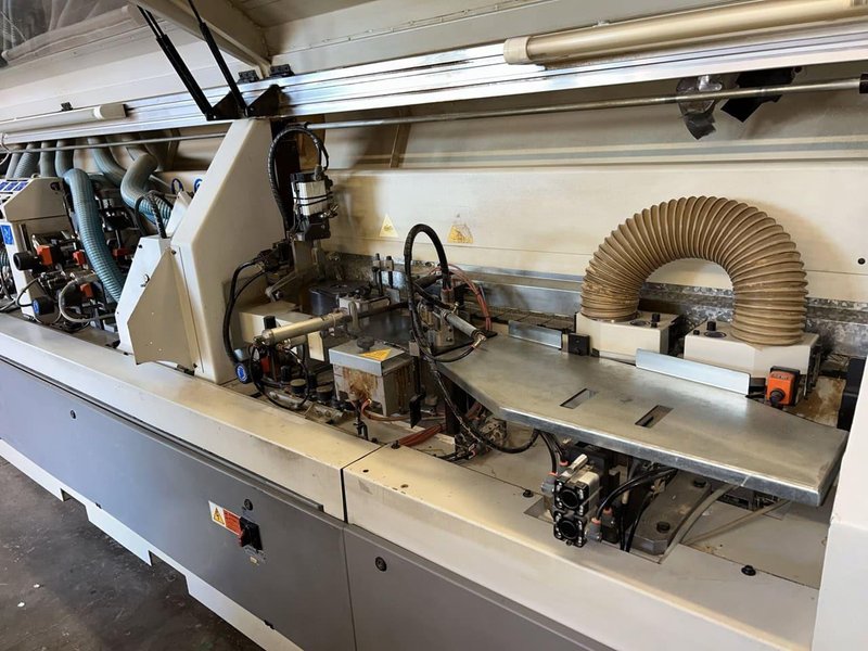 Biesse Polymac Akron 246 CNC Edgebander, 2005 – Corner Rounding, Pre Milling, New Motors, Under Power