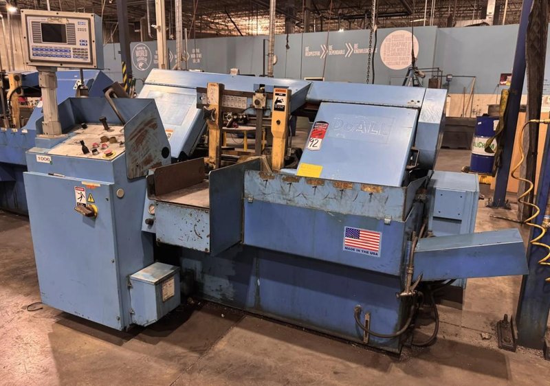 13" X 13" DOALL C-3300NC AUTOMATIC HORIZONTAL BANDSAW W/UNIOP CONTROL. STOCK # 0654026