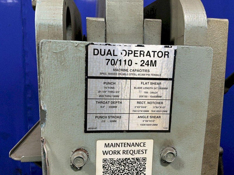 SCOTCHMAN 9” IRON WORKER  -  DO 70/110-24M