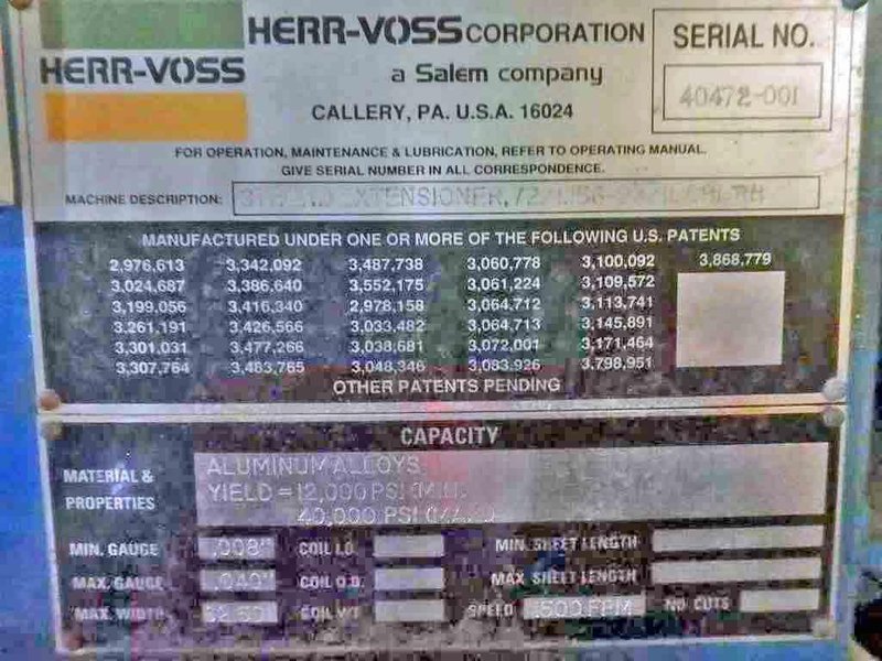 62" x 0.076" HERR VOSS,STRAND EXTENSION, 5 HI #3335