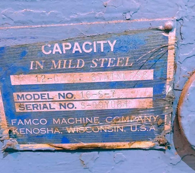 0.135&quot; x 52&quot; Famco-Relsid Shear