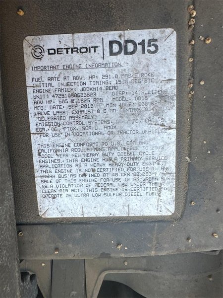 2019 Freightliner Cascadia 1FUJHHDR5KLKM7237