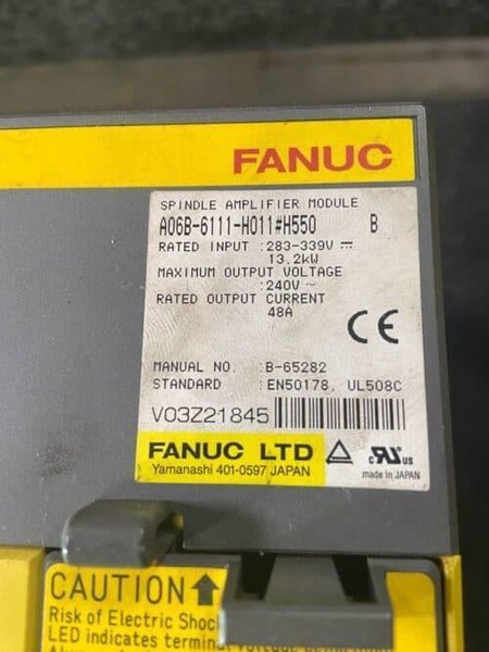 FANUC A06B-6111-H011#H550 Module Series B Spindle Amp Amplifier