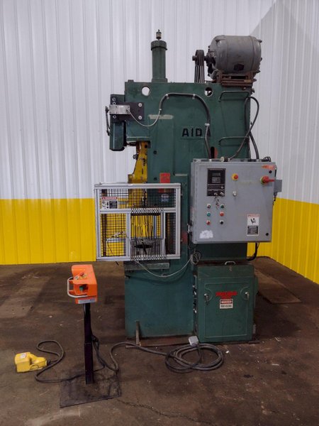 60 TON AIDA MODEL #PP-XGC-55SU (II) GAP STAMPING PUNCH PRESS, 6" STROKE: STOCK #19323