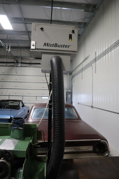 MistBuster Mist Collector on Adjustable Height Stand, Single Phase- Auction Item