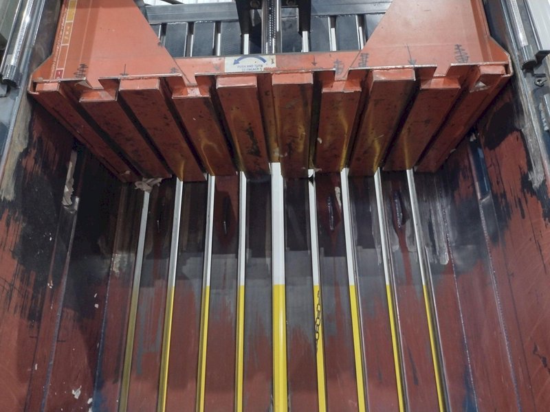 60&quot; X 30&quot; JV MANUFACTURING MODEL #VB60-B HYDRAULIC DOWNSTROKE VERTICAL CARDBOARD BALER: STOCK #23605