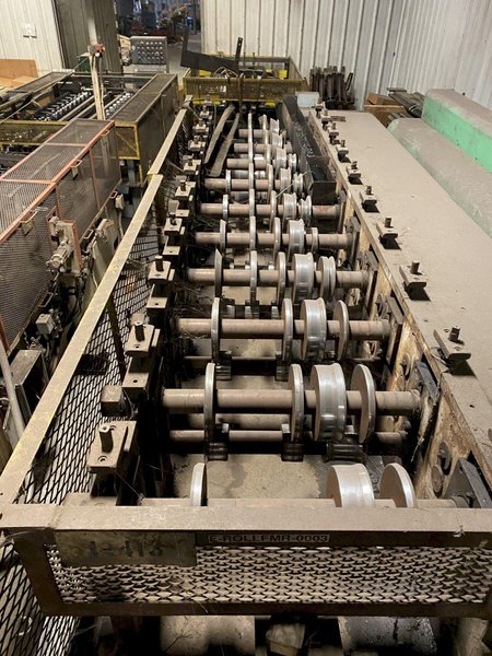 20 STAND X 2.5&quot; ARBOR X 30&quot; PEARSON RAKE &amp; GUTTER ROLLFORMER. STOCK # 0733022