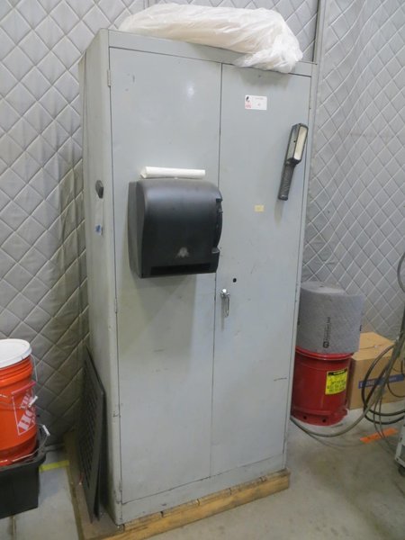 2 Door Cabinet w Contents- Auction Item