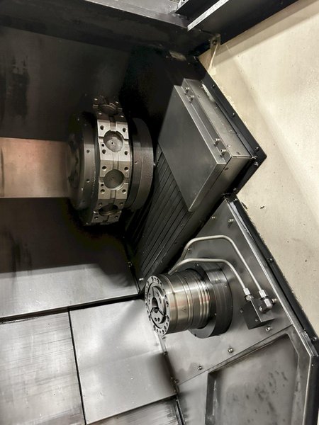 Hwacheon T2-2T SMC Used Twin Spindle Twin Turret CNC Lathe For Sale - 2013