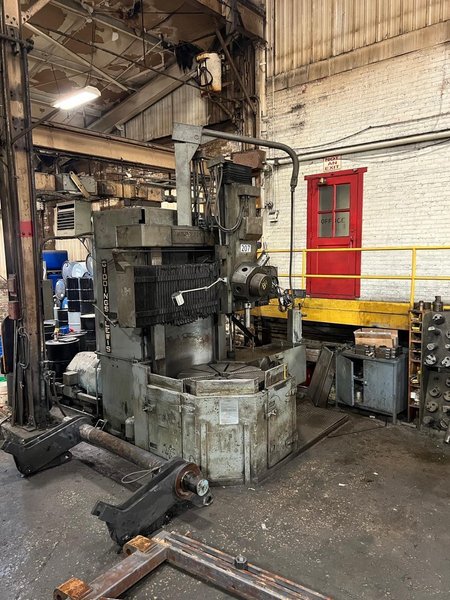 42″ Giddings &amp; Lewis 42R Vertical Turret Lathe – DRO, Power Indexing Unit, Side Head