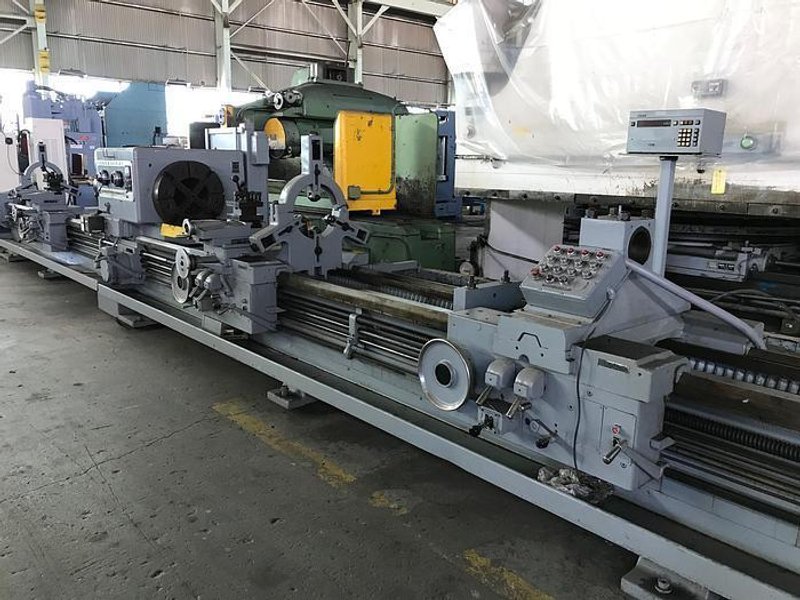 32.5" X 22'/10' LODGE &amp; SHIPLEY HOLLOW SPINDLE DUAL BED ENGINE LATHE: STOCK #10927