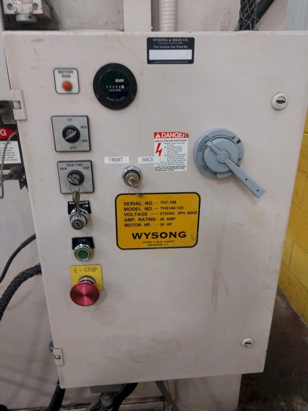 140 TON X 10' WYSONG MODEL #THS140-120 "HIGH SPEED" HYDRAULIC PRESS BRAKE: STOCK #13918