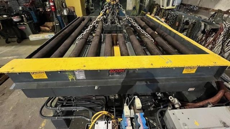 20,000# X 72" AVON ENGINEERING PICK &amp; PLACE DOWN LAYER STOCK# 3985