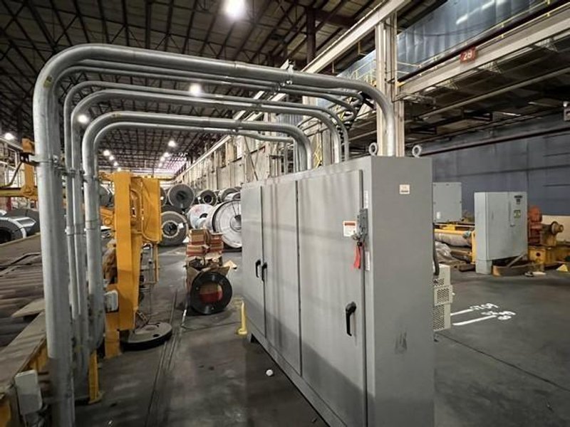 72&quot; x 10,000 LB Banding Line With 5 Ton Monorail System STOCK #3044