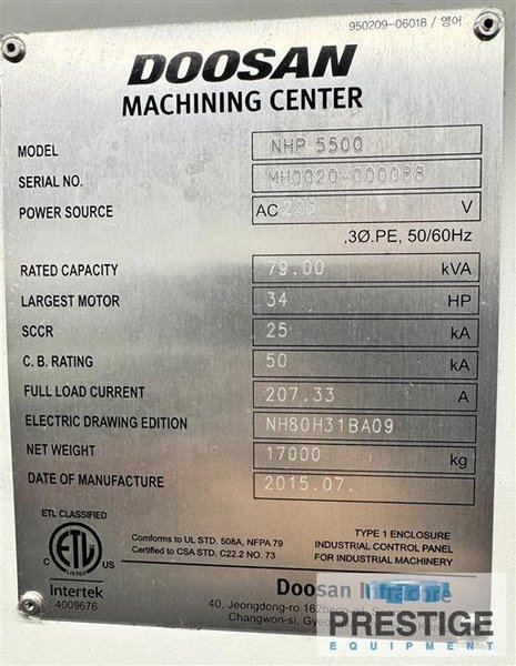 Machining Centers Horizontal CNC
