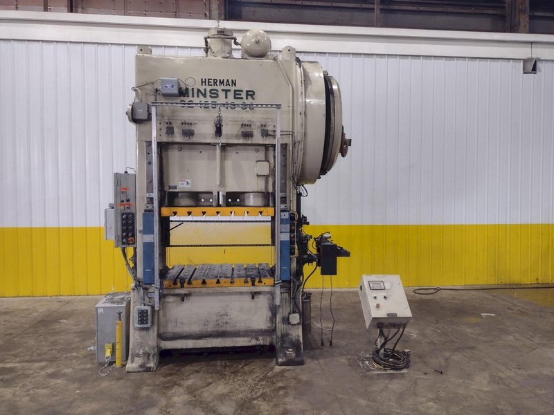125 TON MINSTER MODEL #S2-125-48-36 SSDC PRESS, 10" STROKE: YOBRO #25090