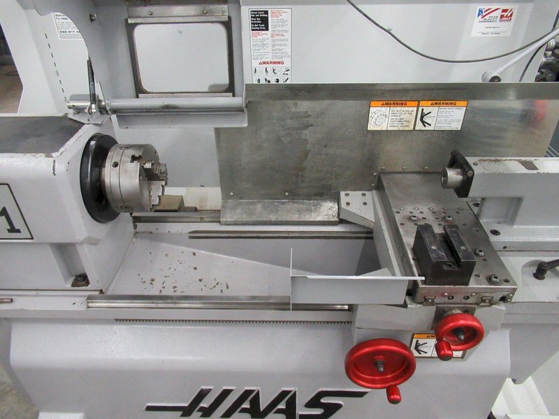 Haas TL-1 CNC Toolroom Lathe with Tailstock, 3 Jaw Chuck, Coolant, Tool Post, 5C Closer