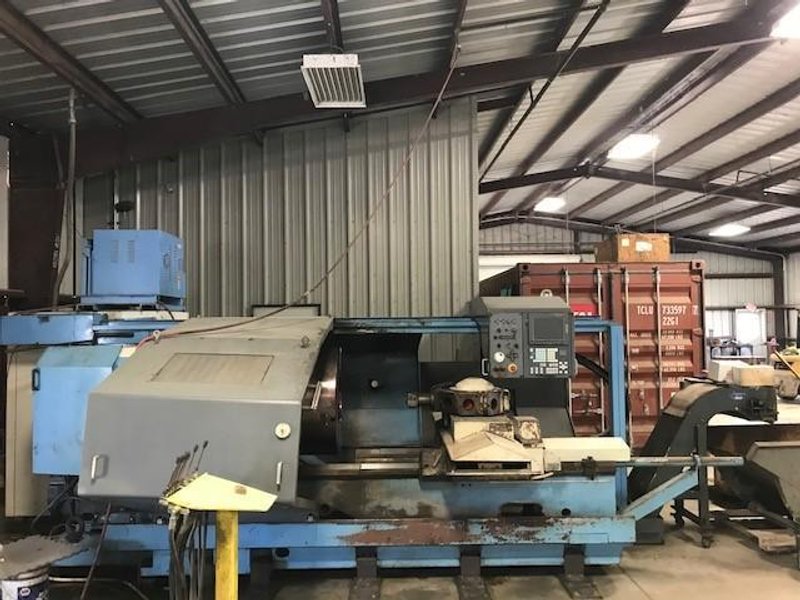 Used, Mazak Powermaster Chucker (PMC) CNC Lathe with 14.5" Spindle Bore