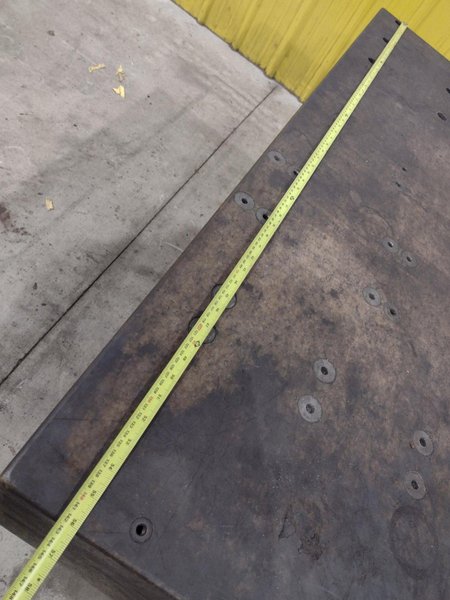 60&quot; X 56&quot; X 12&quot; STARRETT GRANITE SURFACE PRECISION INSPECTION PLATE TABLE: STOCK #22444