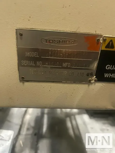 720 TON 126 OZ TOSHIBA MODEL ISGT720 INJECTION MOLDING MACHINE MFG 1996