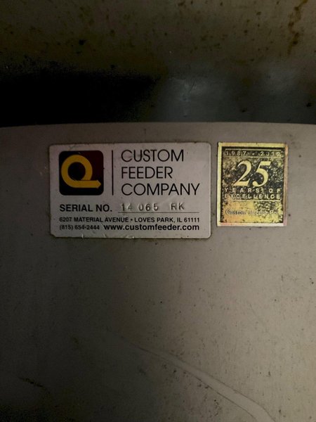 CUSTOME FEEDER COMPANY 14 065 RK FEEDER USED