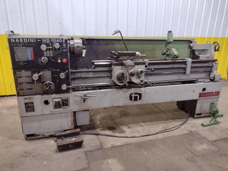 15&quot; X 60&quot; CLAUSING NARDINI MODEL #ND1560 GAP BED ENGINE LATHE, 2&quot; HOLE: STOCK #19154