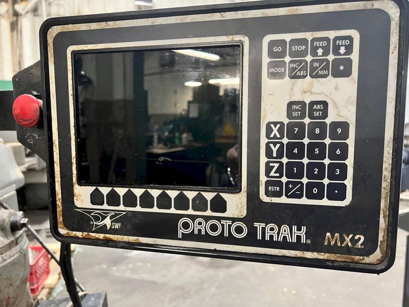 USED BRIDGEPORT 9&quot; X 48&quot;, 2-AXIS CNC KNEE MILL WITH PROTO TRAK MX2 CONTROL, Stock# 11152, Year: 1994
