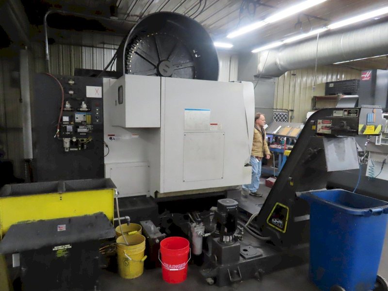 Mazak VCN 510C-HS (High Speed) CNC Vertical Machining Center, Fushion 640M, Rotary Table, Probing, 15K RPM, 48 ATC, Chip Conveyor and MORE!- Auction Item