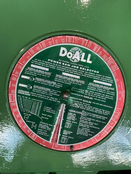 12" X 16" DOALL MODEL C-80 HORIZONTAL BANDSAW. STOCK # 0686624.