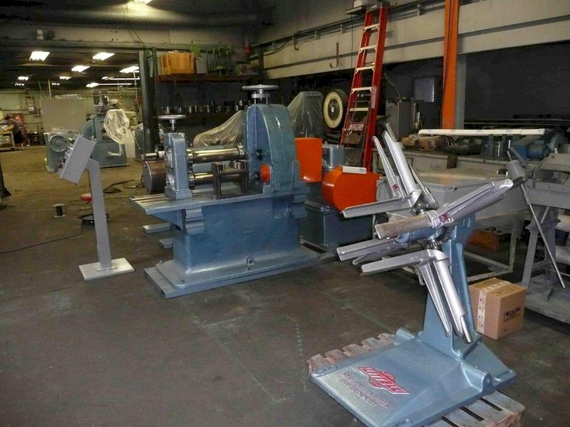Waterbury Farrel Slitter - 4.500" Dia x 18" Wide Arbors - Includes Littel Payoff and ADS Recoiler with Overarm Separator