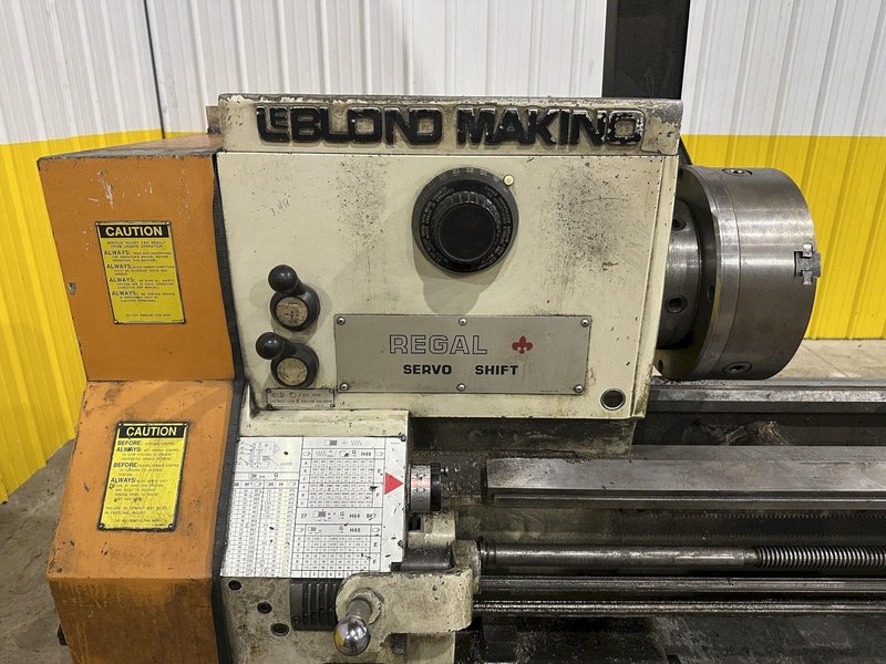 19" X 144" LEBLOND MAKINO MODEL #15E REGAL ENGINE LATHE W/ METRIC 3" HOLE: STOCK #22816