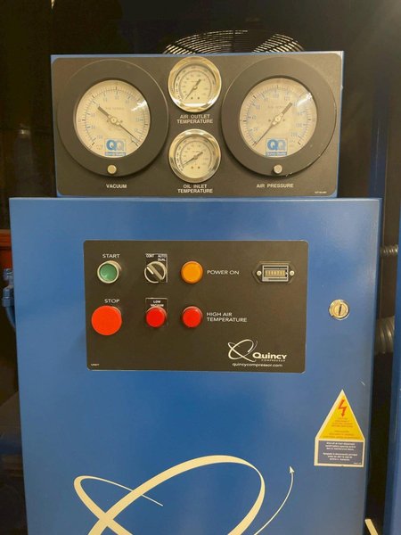 100 HP Quincy QSVI-100 Rotary Screw Vacuum Pump, 2006 – Great Condition, ~12,000 HRS (1)