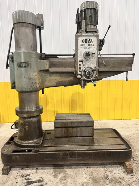 4&#039; X 13&quot; OOYA MODEL #RE2-1300A RADIAL ARM DRILL: STOCK #21178