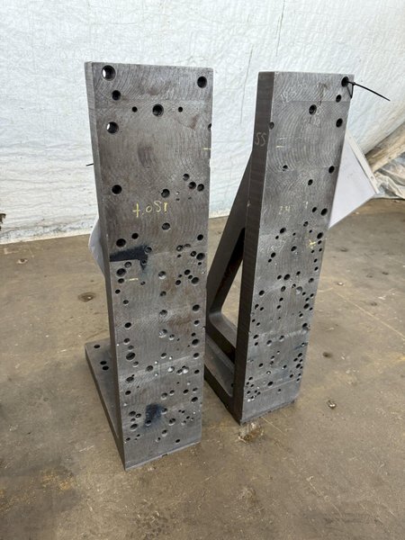 8&quot; WIDE X 36&quot; TALL X 20&quot; DEEP ANGLE PLATES. STOCK # 1119424