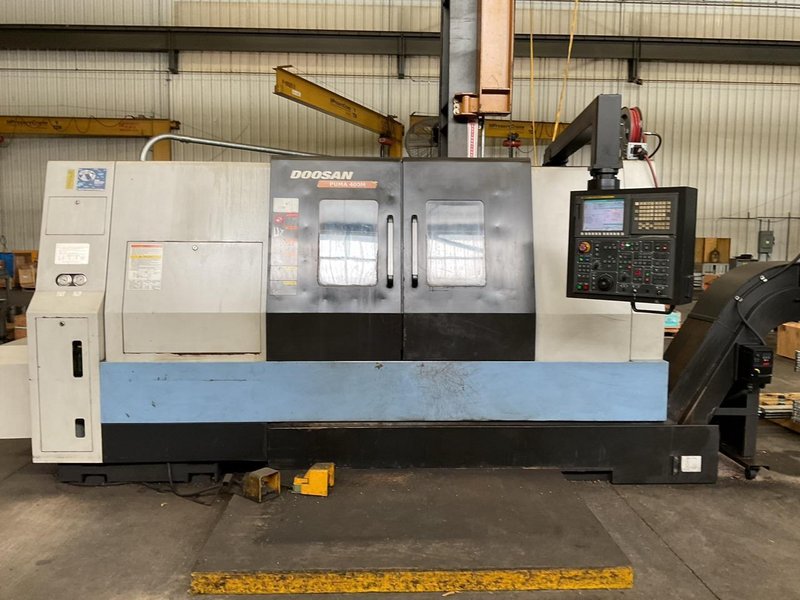 Doosan Puma 400 Mb Cnc Lathe, 2014 – Live Tool Turning Center, 18″ Chuck