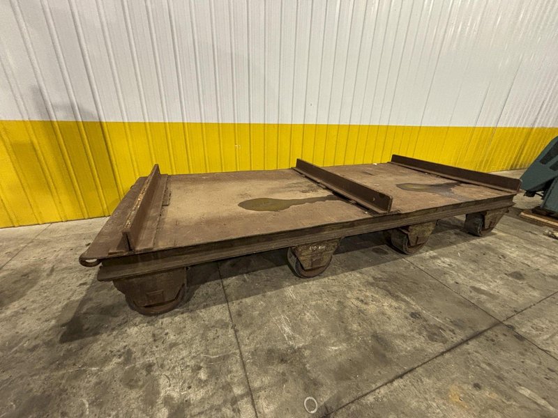 20 TON X 14' X 6' PORTABLE DIE TRANSFER CART, RUBBER TIRE: STOCK #23620