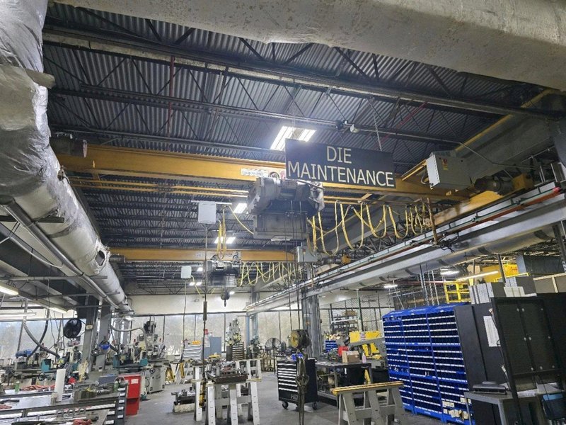 3 TON X 20&#039; X 60&#039; OSBORN SINGLE GIRDER CRANE SYSTEM, FREE STANDING, DETROIT HOIST: YOBRO #24535